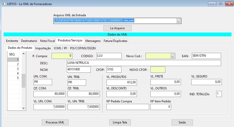 IMPORTA XML FORNEC.JPG
